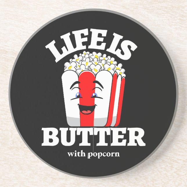 Livet är smör med popcorn underlägg (Framsidan)