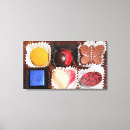 Livet är som en chokladlåda canvastryck