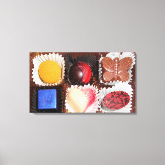 Livet är som en chokladlåda canvastryck