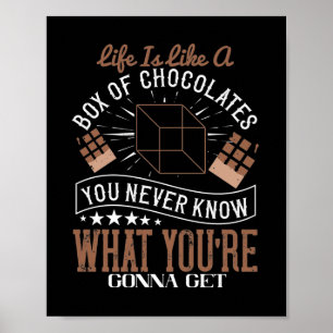 Livet är som en chokladlåda poster