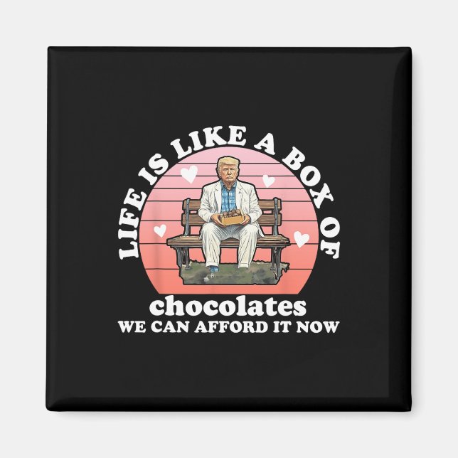 Livet är som en chokladlåda som vi har råd med magnet (Framsidan)