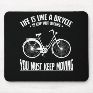 Livet är som en cykel musmatta