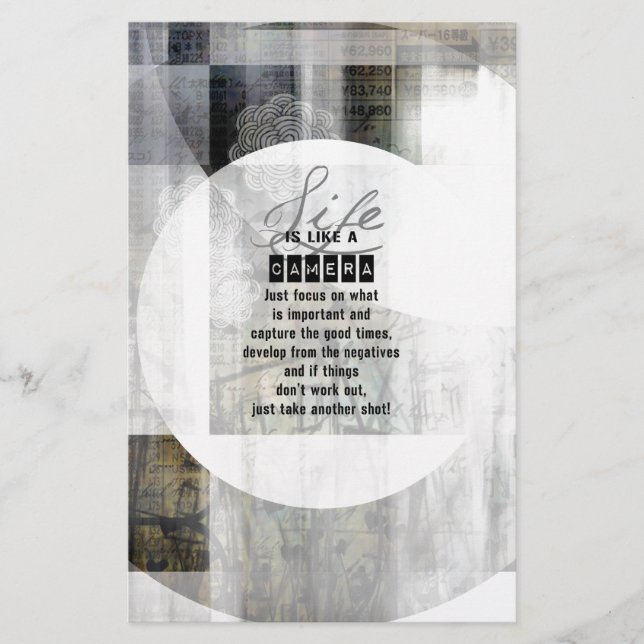 Livet är som en kamera (Framsida)