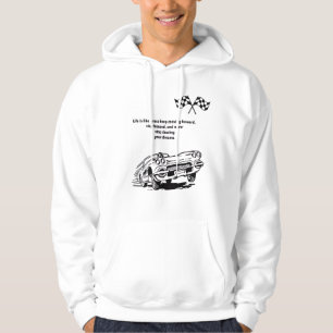 *Livet är som en tävling—fortsätt gå framåt Hoodie