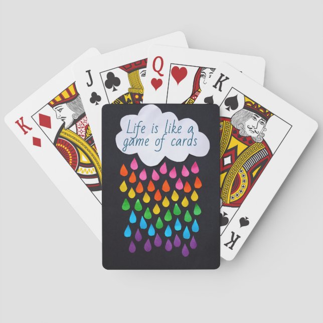 Livet är som ett kort-spel.. casinokort (Baksidan)