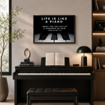 Livet är som ett piano Inspirerande