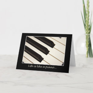Livet är som ett piano kort