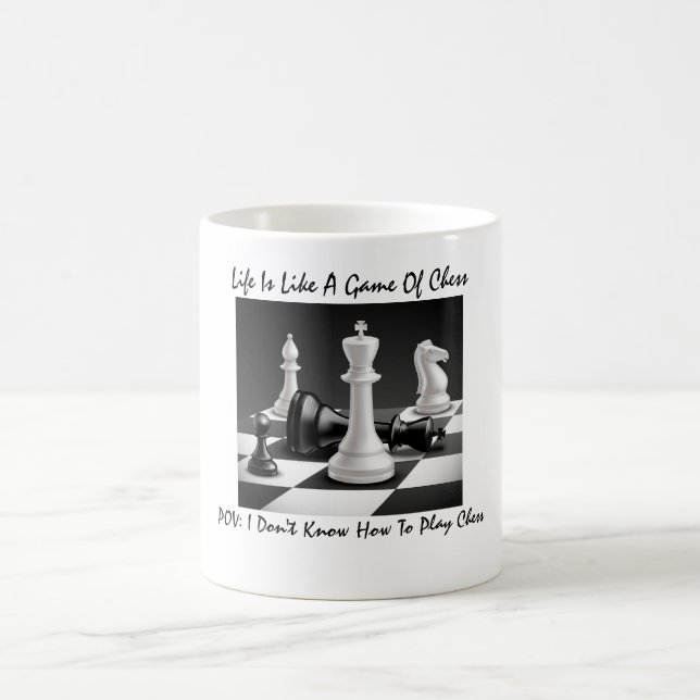 "Livet är som ett schackspel" Kaffemugg (Center)