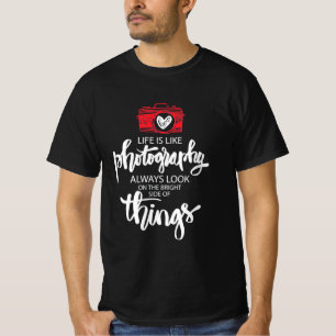 Livet är som fotografi t shirt