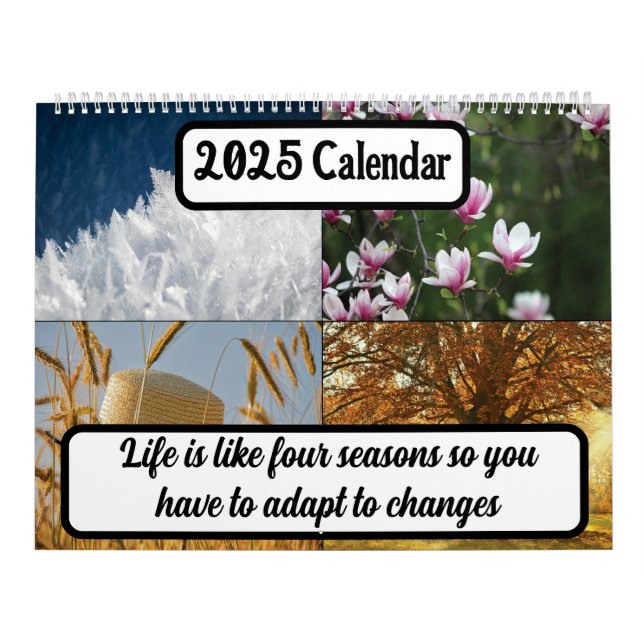 Livet är som fyra säsonger 2025 kalender (Omslag)