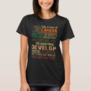Livet är som kameramannen Cameraman T Shirt