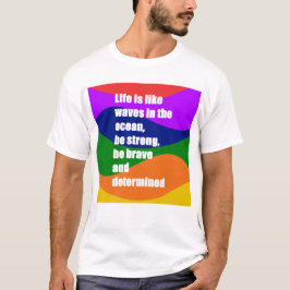 Livet är som vågor av färger t shirt