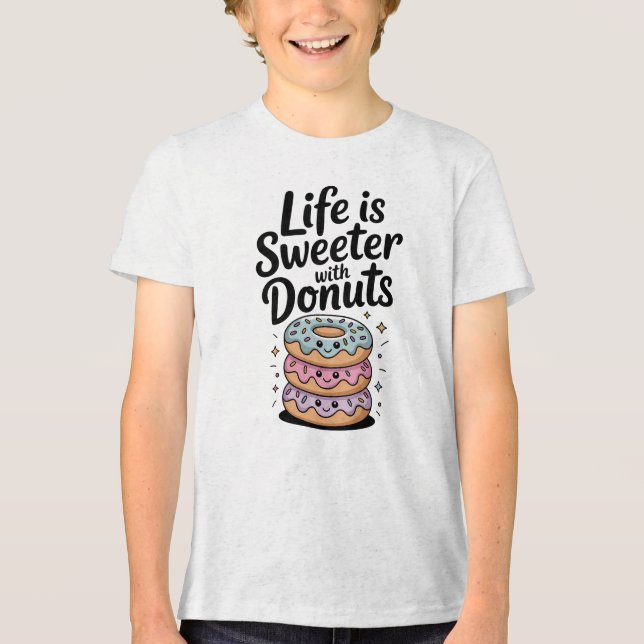 Livet är sötare med blodkärl | Barn T Shirt (Framsida)