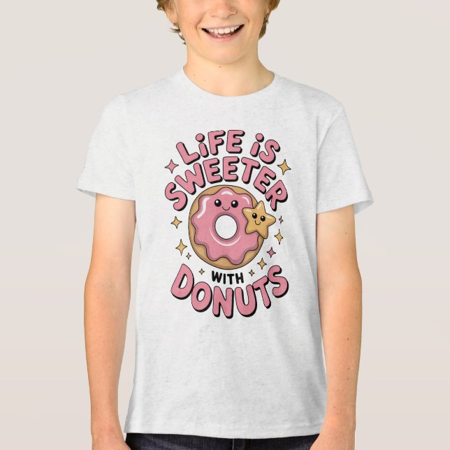Livet är sötare med blodkärl | Barn T Shirt (Framsida)