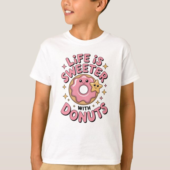 Livet är sötare med blodkärl | Barn T Shirt (Framsida)