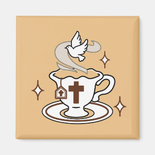 Livet är sötat med Jesus - Christian Faith Tea Kop Magnet
