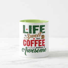 Livet är sött kaffehumor mugg
