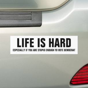 Livet Är Svårt - Rolig Republikan Bildekal