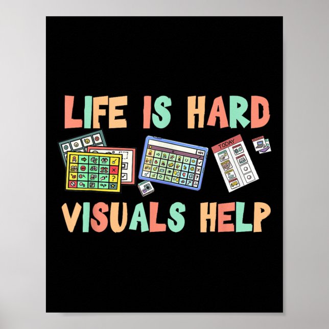 Livet Är Svårt Visualisering Hjälper Specialpedago Poster (Framsidan)