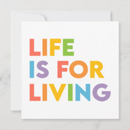 Livet är till för livet julkort