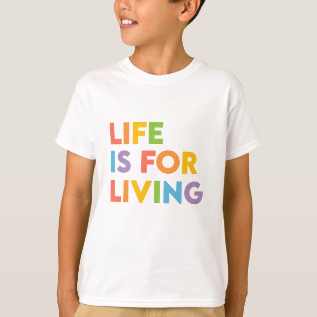 Livet är till för livet t shirt (Framsida)