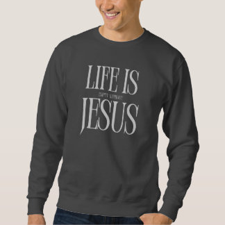 Livet är tomt utan Jesus - djärv kristen tro Lång Ärmad Tröja