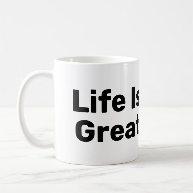 Livet är Underbart med kaffe Mugg (Vänster)