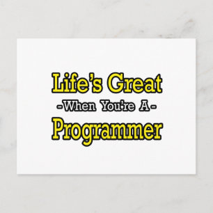 Livet är Underbart.. Programmerare Vykort