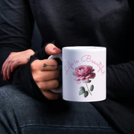 Livet är vackert kaffemugg