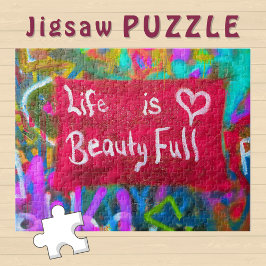 Livet är vackert på Graffiti Wall - Pussel