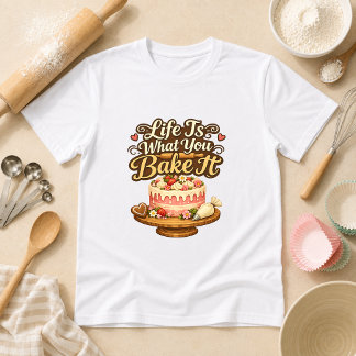 Livet Är Vad Du Bakade Det Bakning Humor T Shirt