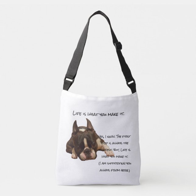 Livet är vad du gör axelväska (Framsida)