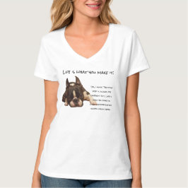 Livet är vad du gör. t shirt