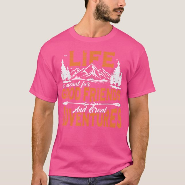 Livet är viktigt för Bra vänner och Underbara Även T Shirt (Framsida)