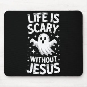 Livet är Y utan Jesus Tröja Kristet Halloween Musmatta