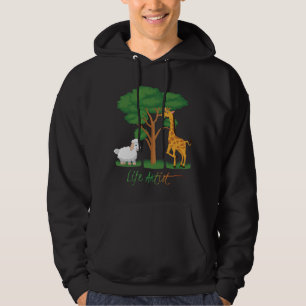Livet Artist: Långsamt får Meme, w/ Giraffe, Acaci Hoodie