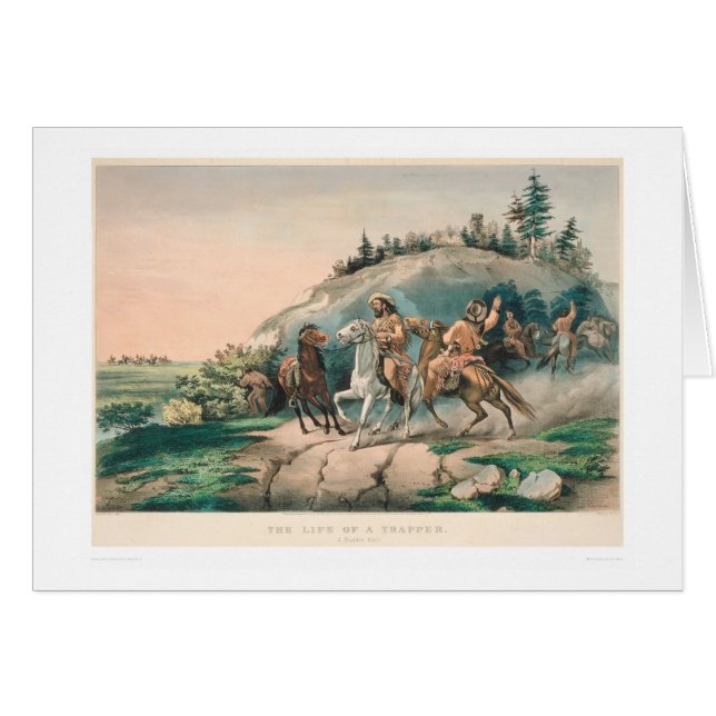 Livet av en Trapper: Ett plötsligt stopp (0877A) Hälsningskort (Framsidan Horizontal)