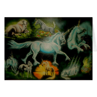 Livet av en Unicorn Hälsningskort