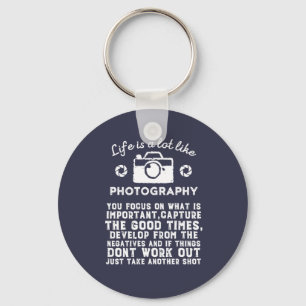 Livet av inspirationsfotograf som fotografi nyckelring