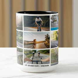 Livet bakom Pub Anpassar Bilder cykelns Älskare Två-Tonad Mugg