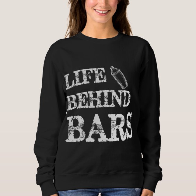 Livet bakom Pub Funny Bartending Mixolog Barte T Shirt (Framsida)