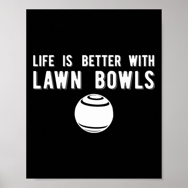 Livet Bättre Gräslådboll Gräslådbowling  Poster (Framsidan)