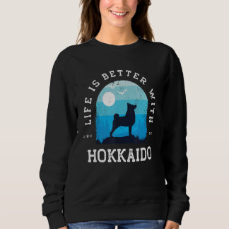 Livet Bättre Hokkaido Vintage Blå Hund Mamma Pappa T Shirt