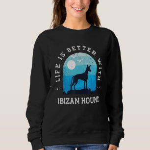 Livet Bättre Ibizansk Drivare Vintage Blå Hund Mam T Shirt