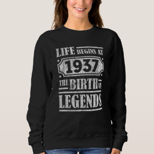 Livet började 1937 vid födseln av Legend 84:e föde T Shirt