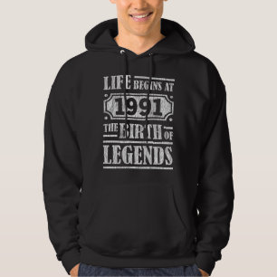 Livet började 1991 vid födseln av 31an av bly hoodie