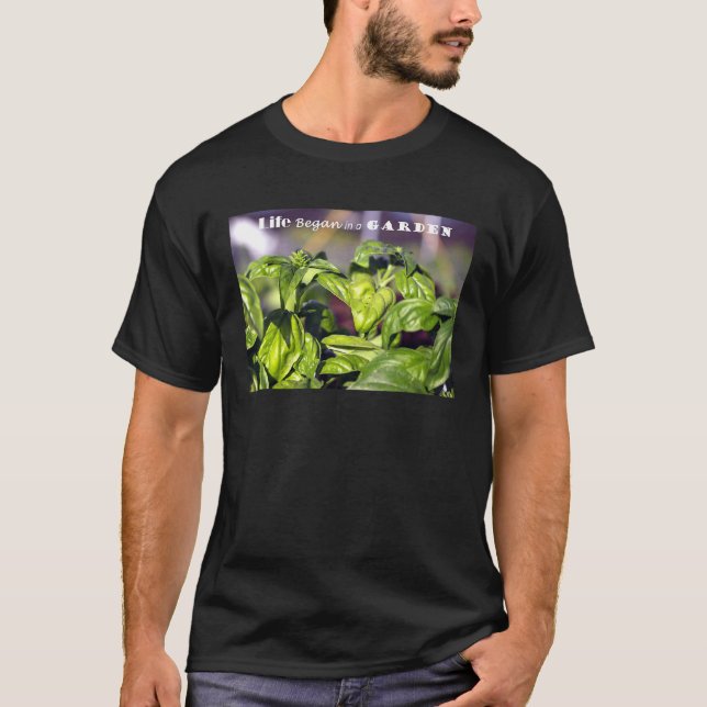 Livet Började I En Trädgård T Shirt (Framsida)