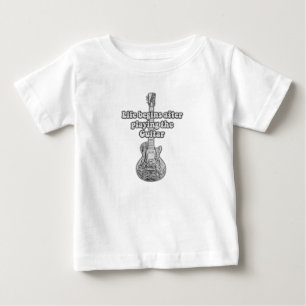 Livet börjar efter att ha spelat gitarren. t shirt