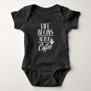 Livet börjar efter kaféets beroende koffein t shirt