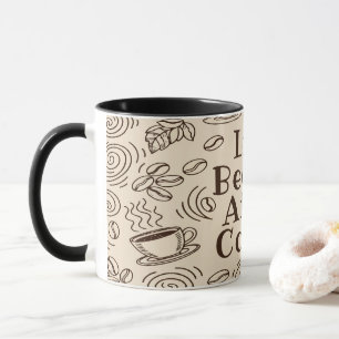 Livet börjar efter kaffe - den berömda kaffekaffet mugg